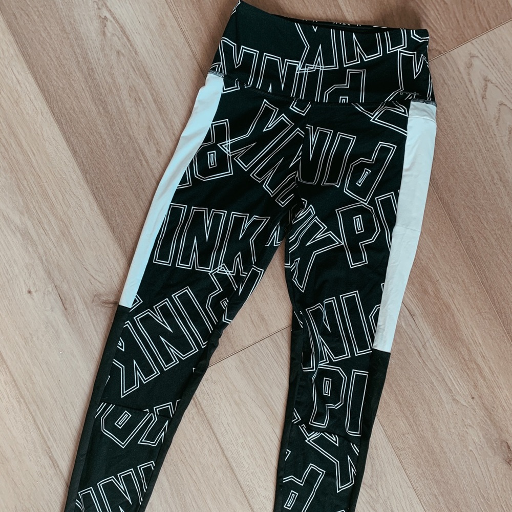 Victoria’s Secret PINK Black Workout Leggings
